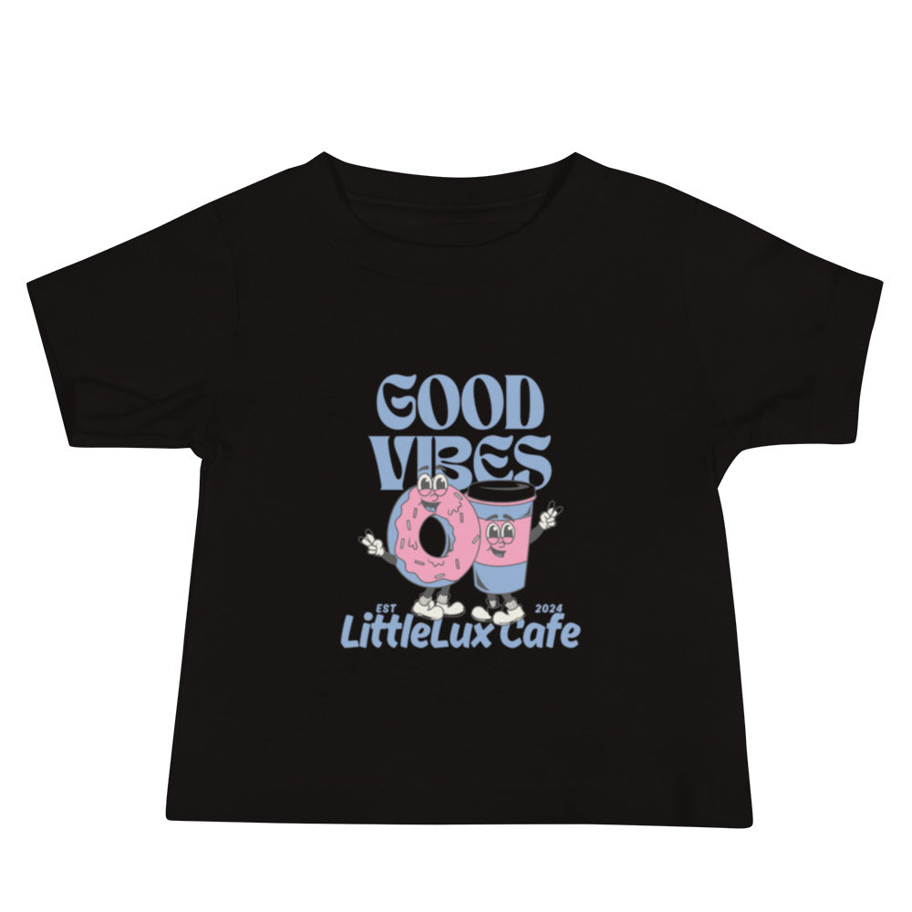 Good Vibes LitteLux Cafe Baby Tee