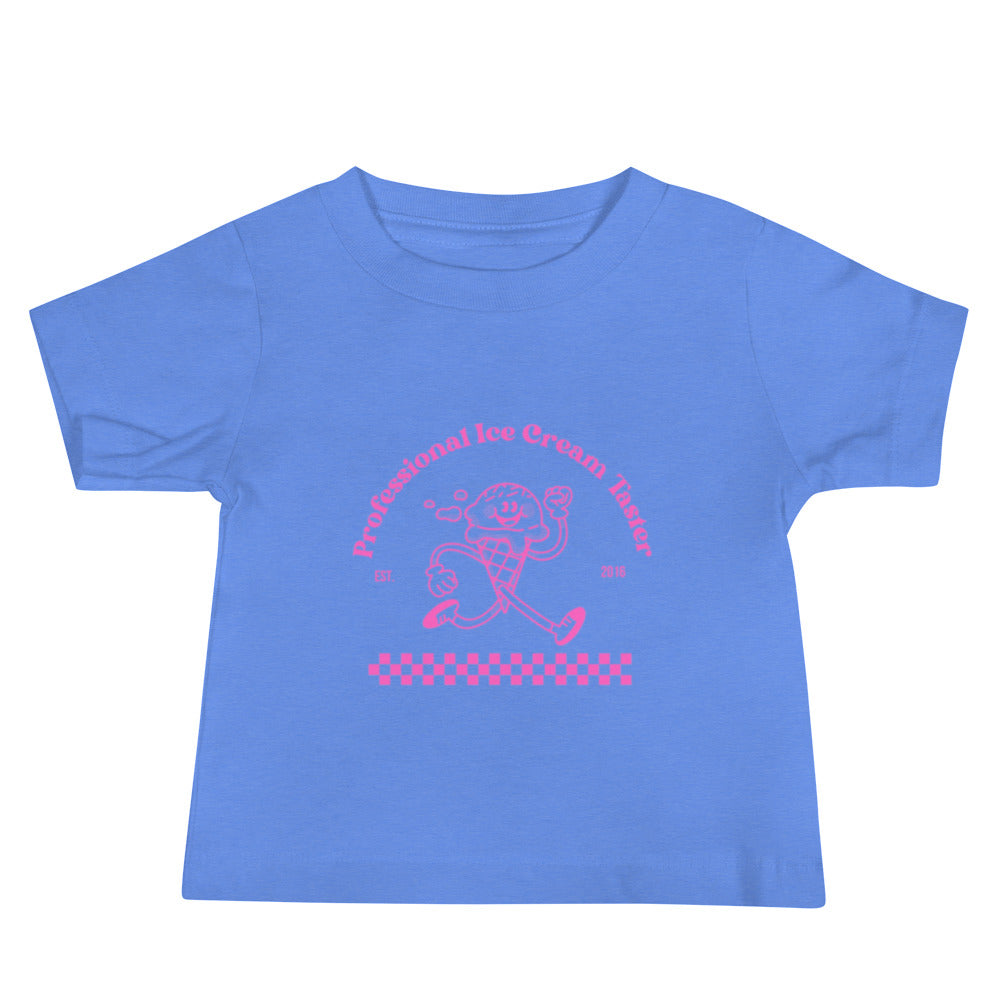 Professional Ice Cream Taster Pink Baby Tee