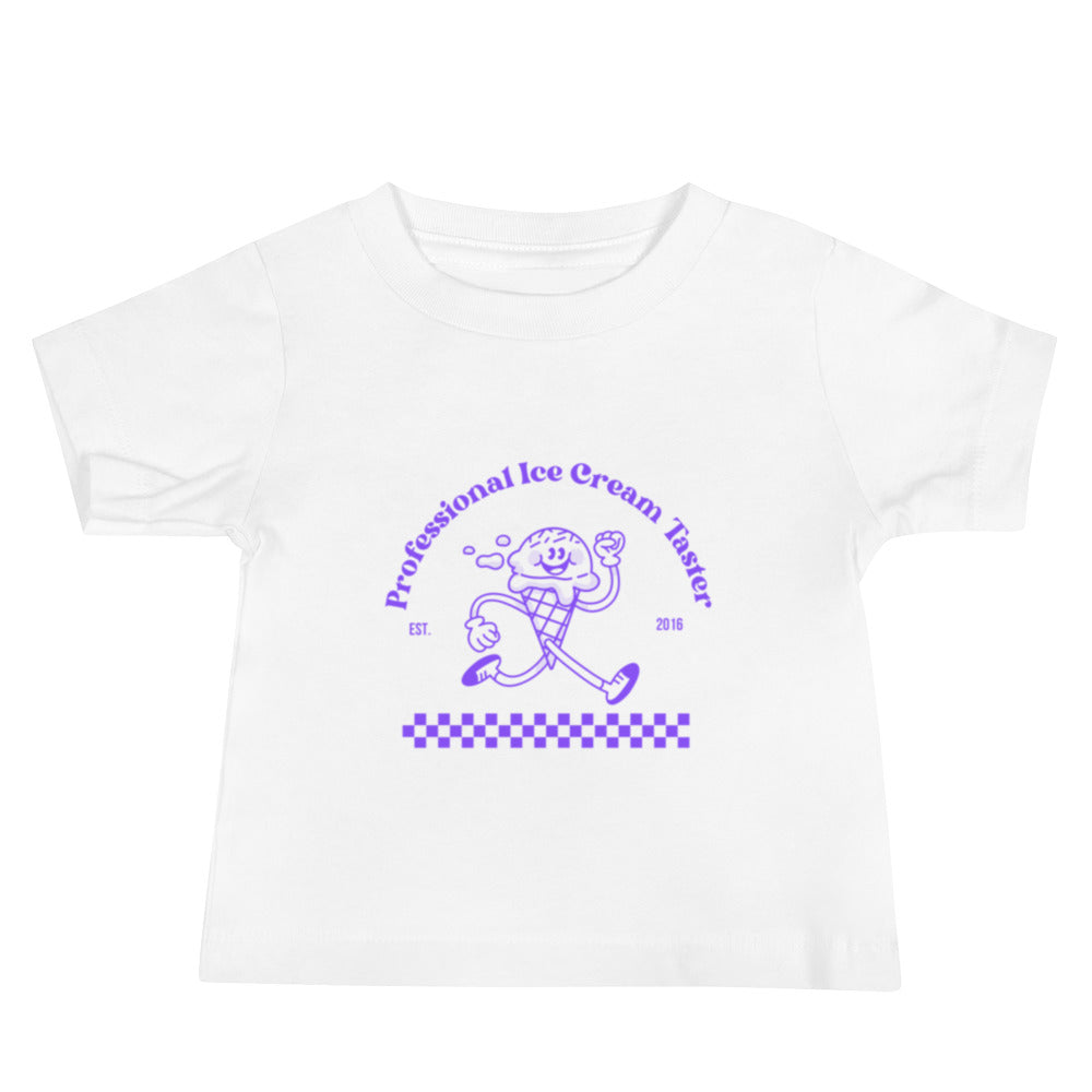 Professional Ice Cream Taster Purple Baby Tee