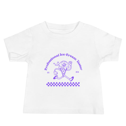 Professional Ice Cream Taster Purple Baby Tee