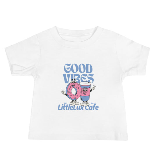 Good Vibes LitteLux Cafe Baby Tee