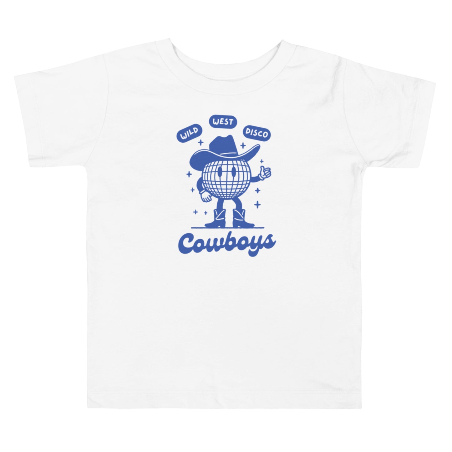 Wild West Disco Cowboy Blue Toddler Tee