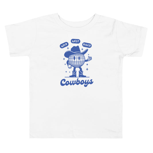 Wild West Disco Cowboy Blue Toddler Tee