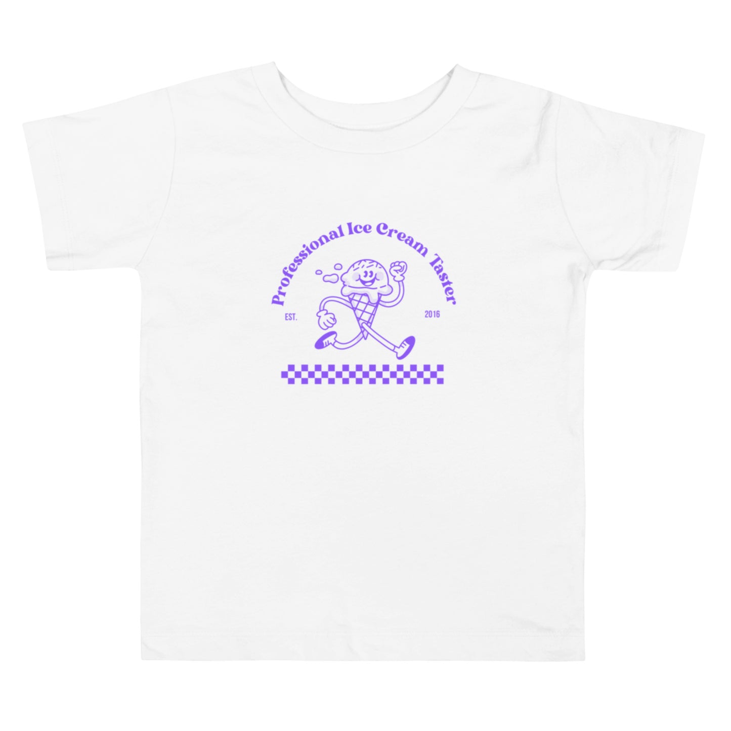 Professional Ice Cream Taster Purple Toddler Tee