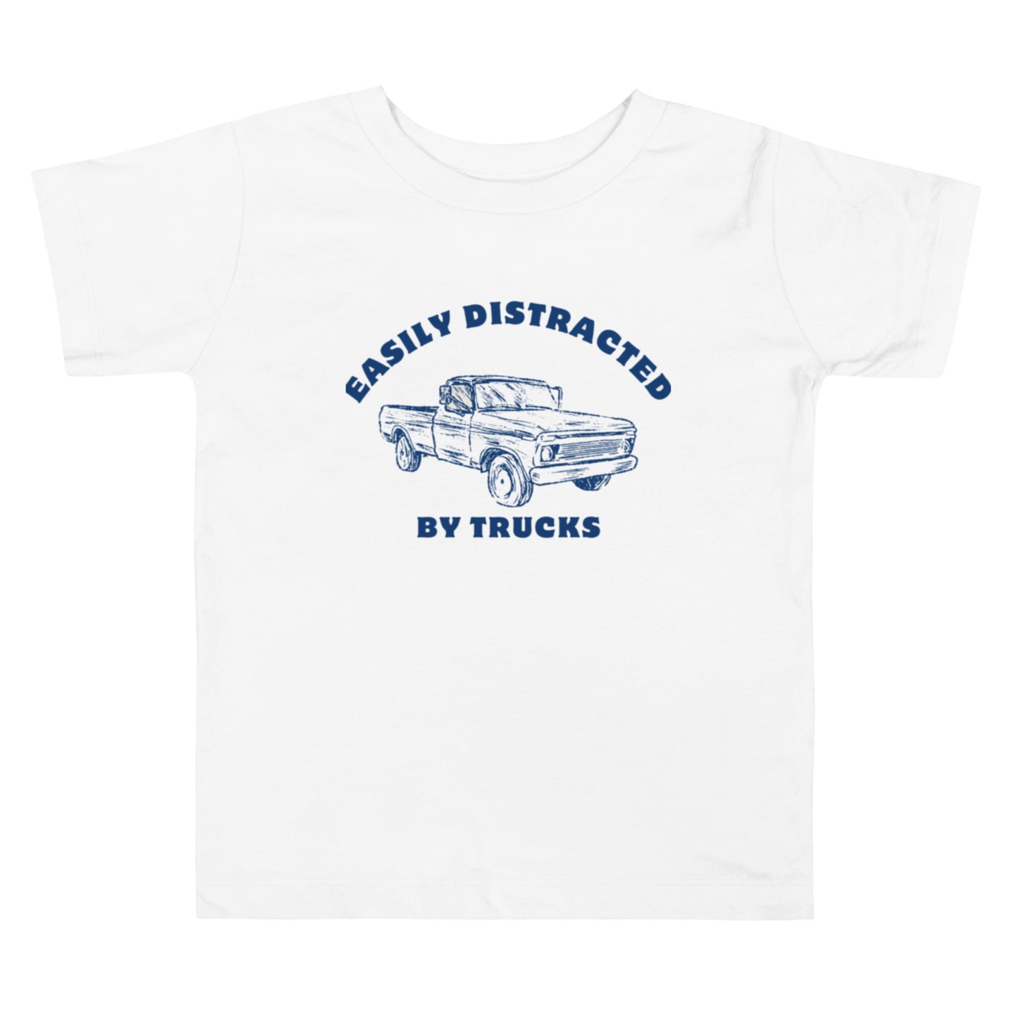 Easily Distracted By Trucks Toddler Tee